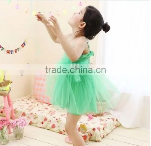 Candy Color Baby Girl Summer Dress Knee Length Baby Girl Summer Dress