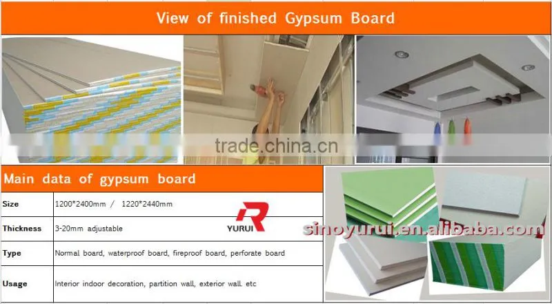 International standard gypsum board production line