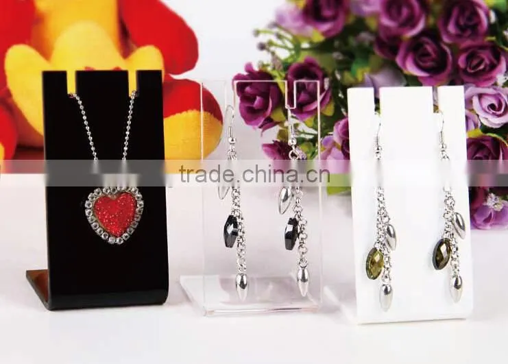 l-shape acrylic earring and necklace display wholesale