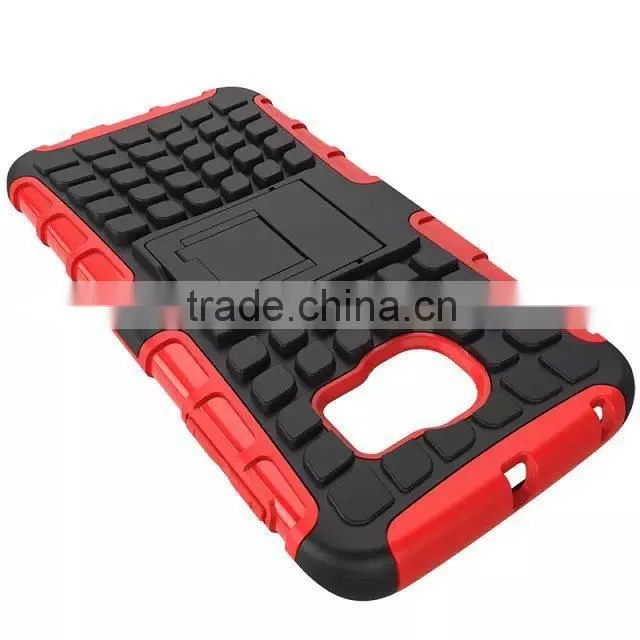 For Samsung Galaxy S6 Edge Dual Layer Armor Kickstand Cell Phone Case