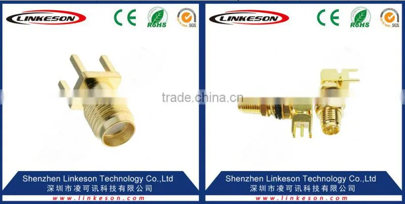 sma female pin right angle connector