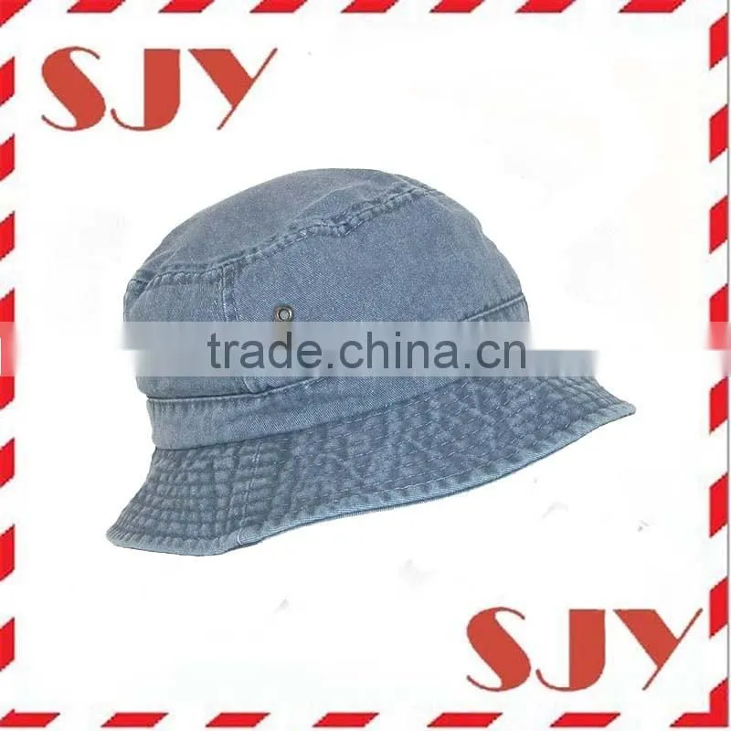 Demin Jeans Cotton Sun Fishing Floppy Bucket Hat Cap