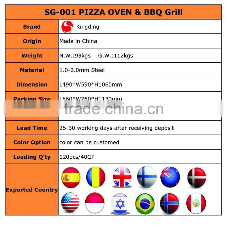 Popular Smoker BBQ Gril Offset Smoker for outdoor using
