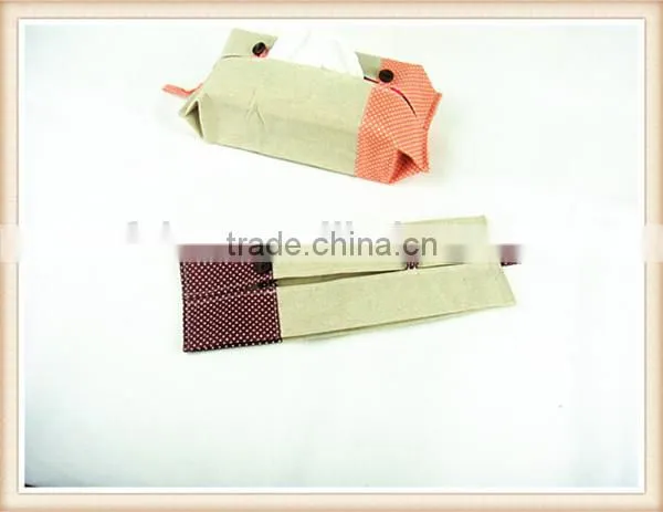 Creative home fabric cotton and linen tissue box