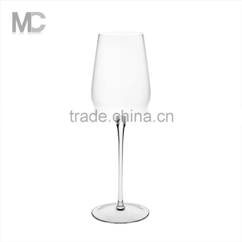High Quality Cheap Handmade Long Stem Clear Crystal Wine Glass