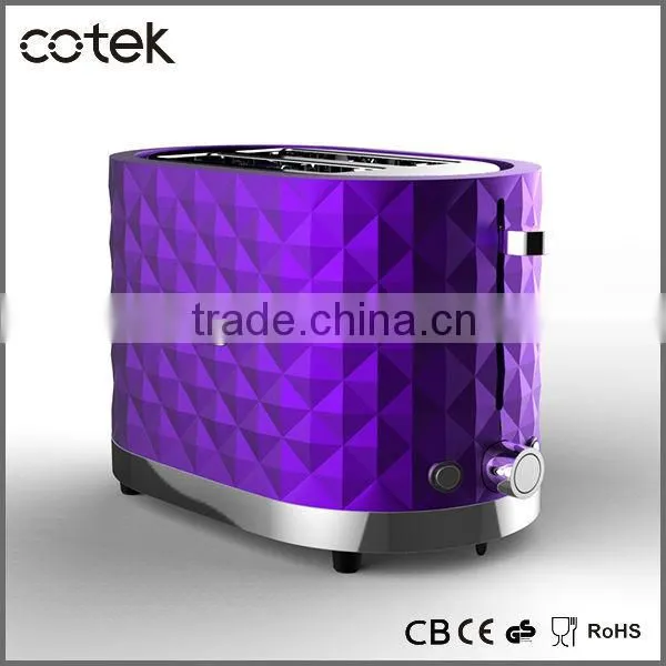 HOT SALE PP Material Diamond design toaster with extra wide slots