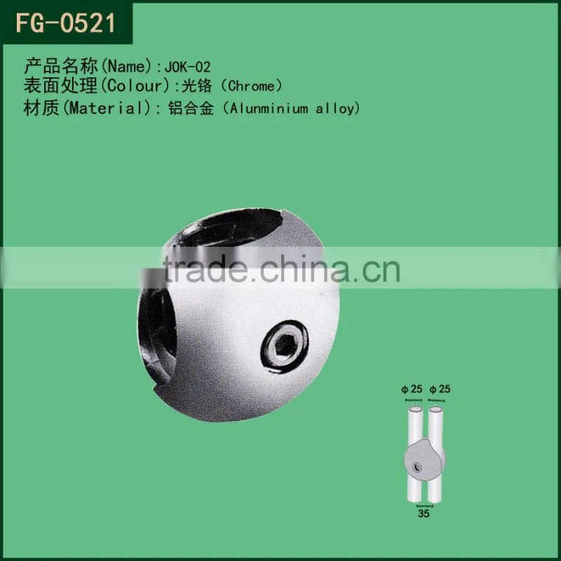 Aluminium alloy metal round tube connectors