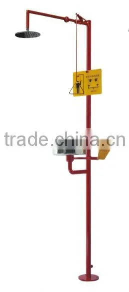 Laboratory Wall Mounted Stainless Steel Safety Shower for Wholesale