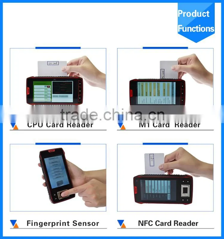 Android Handheld PDA Bar code Scanner with Display 4G LTE voice call function WIFI Bluetooth GPS
