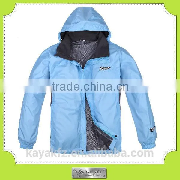 customized breathable fahsion men's nylon waterproof jacket 5000mm