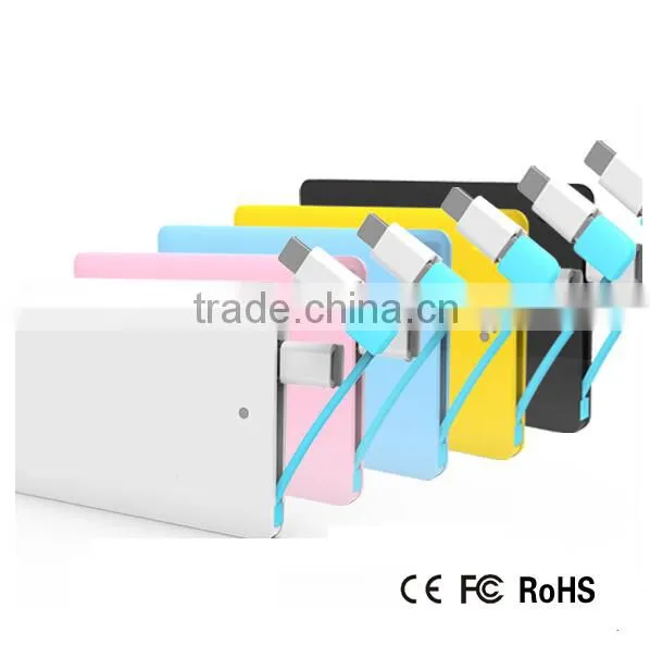 wholesale 2500mah phone power charger CE ROHS FCC certificates
