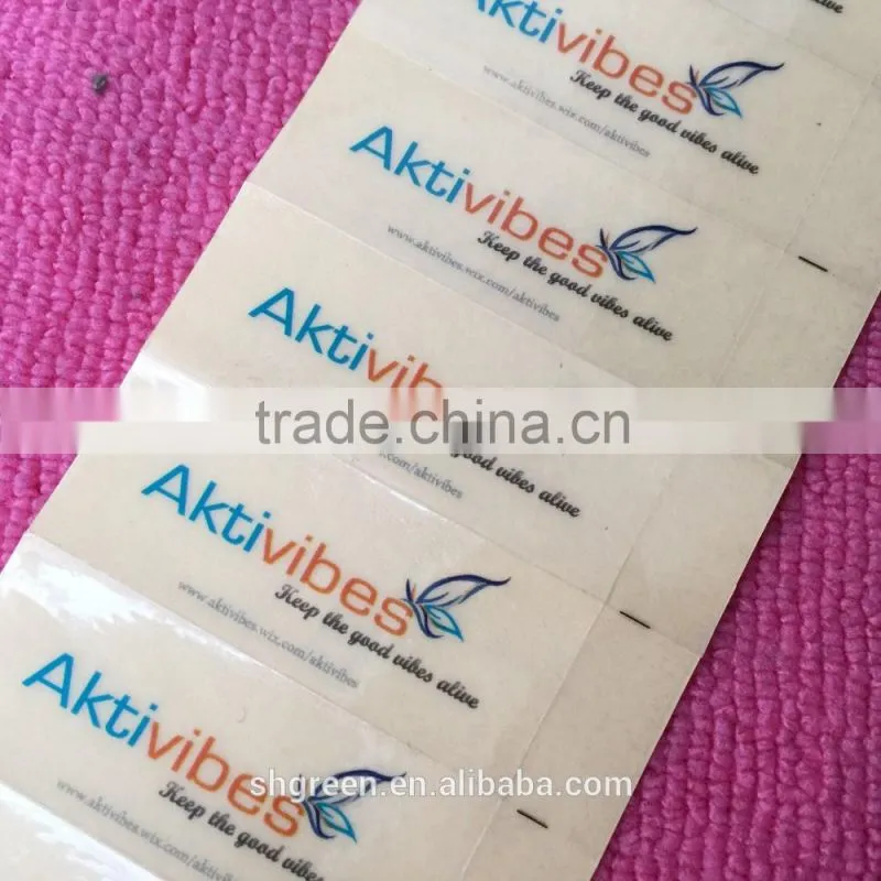 Transparent PVC/PET sticker for keramics