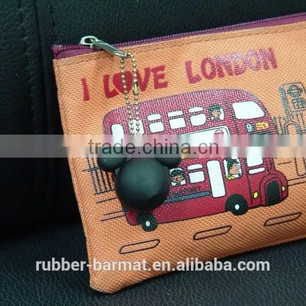 3d custom shaped soft pvc keychain with MINNIE shape