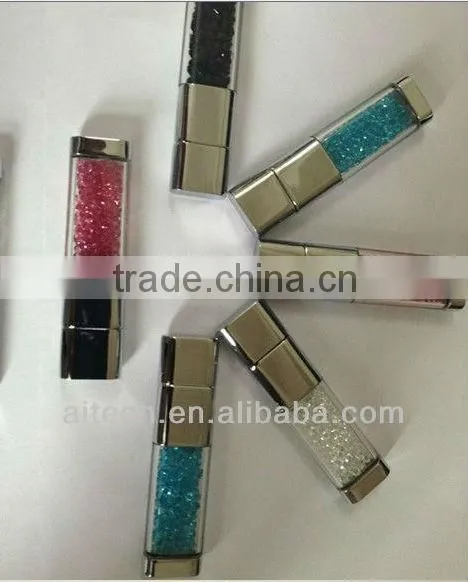 Cheap samrtphone touch crystal pen usb with high quality with 8GB
