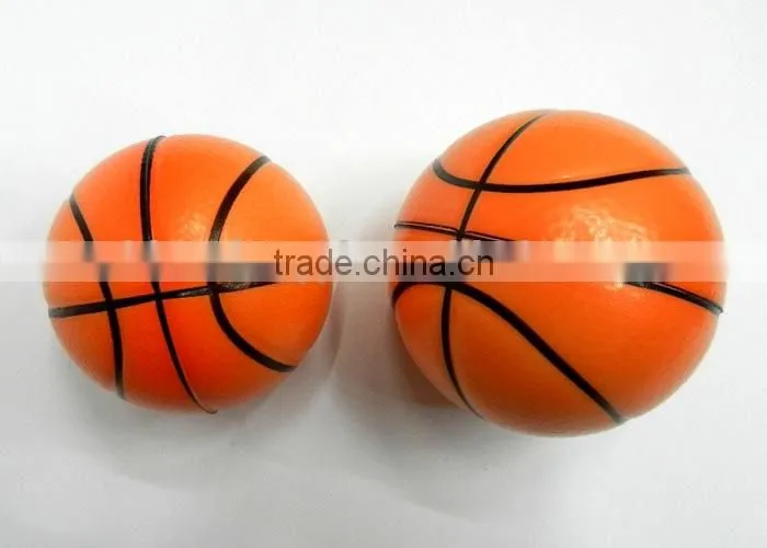 High quality children toy Soft anti stress ball,white Basketball PU foam Ball