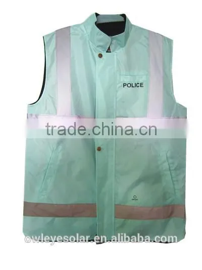 reversible safety jacket/safety reflective red jacket/green safety reflective jacket