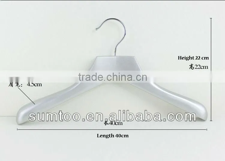 SUMTOO 8023 VIP silver color no Bar bulk clothes hangers for ladies dress
