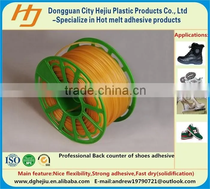 Fast dry hot melt glue,Side and heel seat lasting of shoe adhesive,strong adhesion strength glue strip