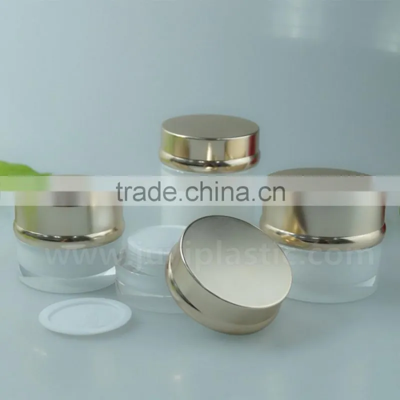 new style acrylic liquid cosmetic bottle with luxury face cream jars