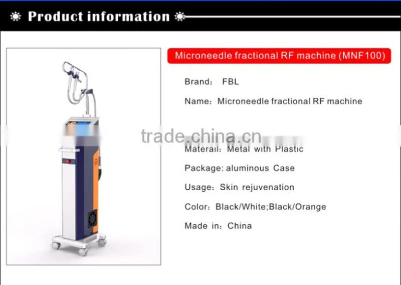 Micro-Needle RF scar and wrinkle removal equipment -MNF100