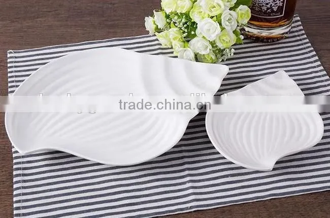 hot sale restaurant use white melamine rectangular plates