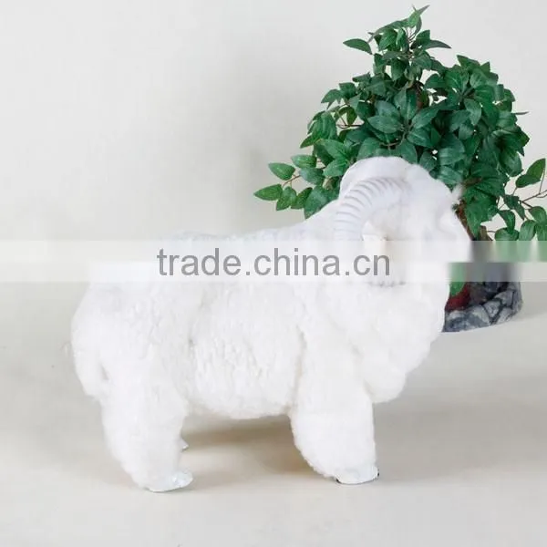 unstuffed plush wire animals goat metal crafts garden decoration