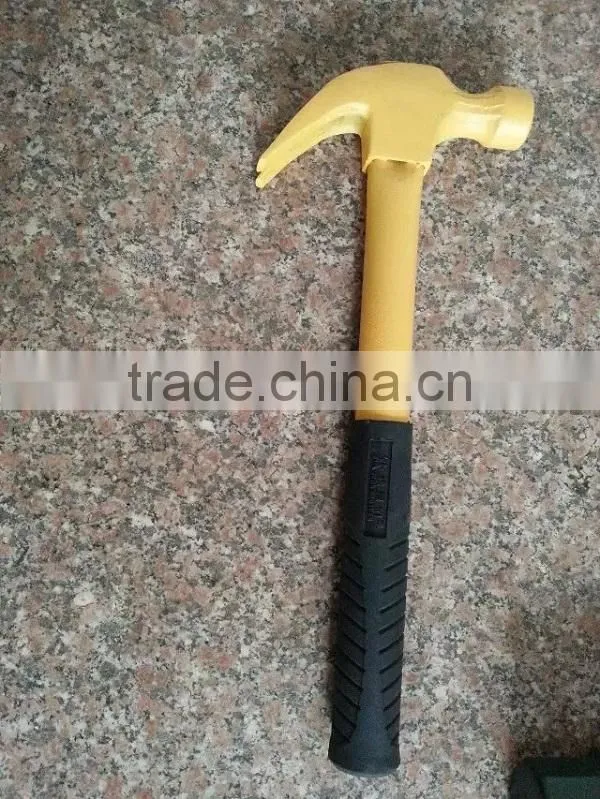 American type claw hammer,carbon steel claw hammer with pipe handle