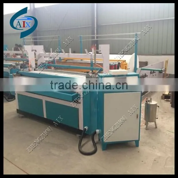 Full automatic toilet paper making machine include paper roll cutting machine