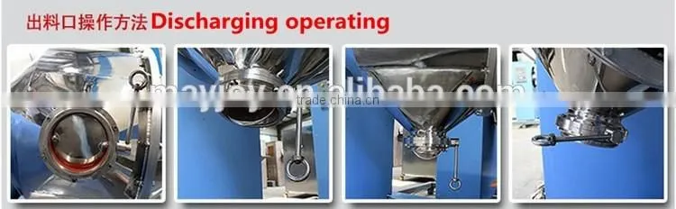 Pharmaceutical machine for dry powder mixing/powder mixer