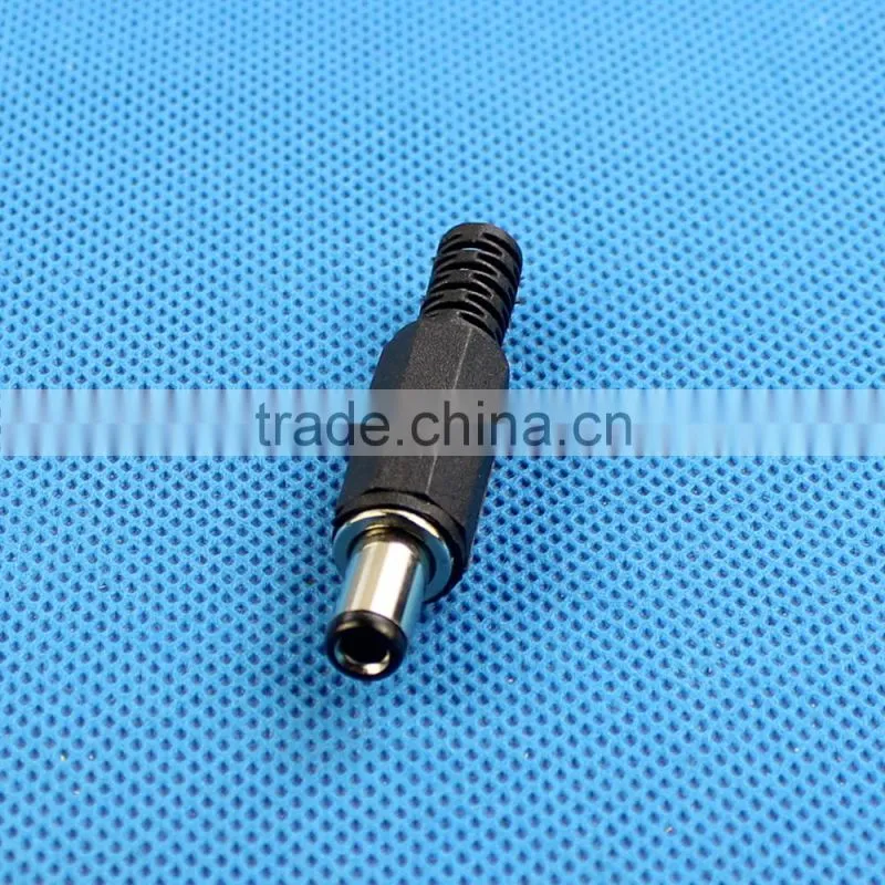 DC2.1 plastic 2.1/2.5MM dc jack male adapter dc power plug
