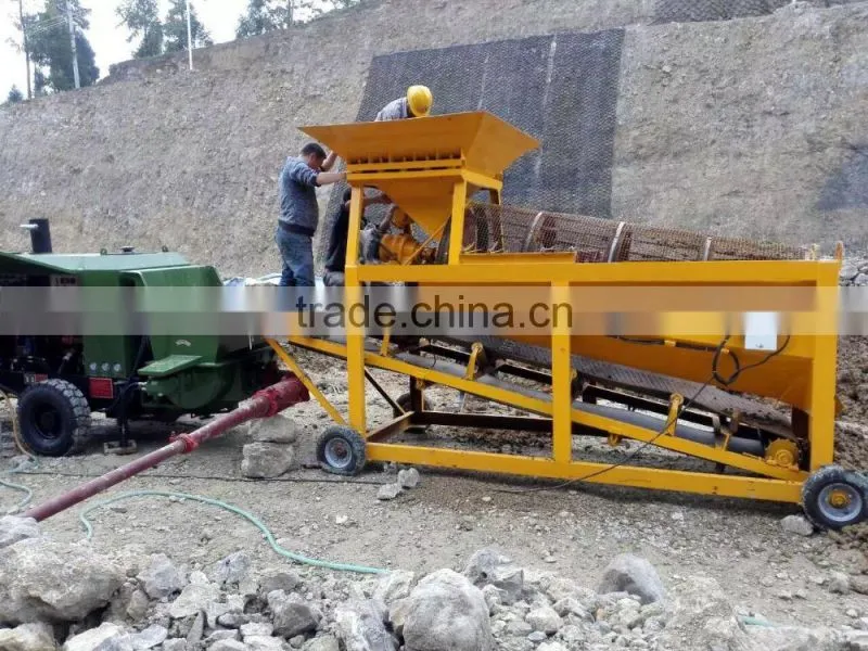 China slope greening machine hydroseeder soil screening machine for sale