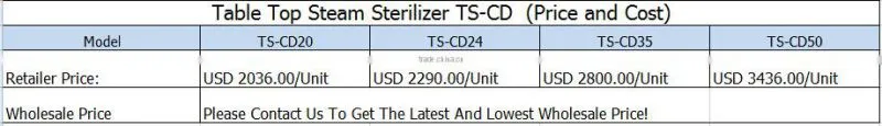 Bluestone Autoclave TS-CD Table Top Sterilizer Class N Dental Steam Autoclave