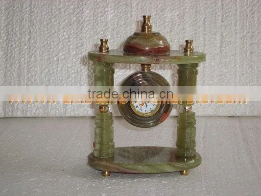 Top Qulaity GOOD QUALITY New design 2017 CLOCKS ONYX MARBLE HANDICRAFTS