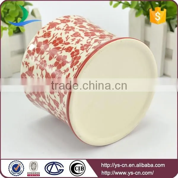 Ceramic flower design decal wholesale tea cups