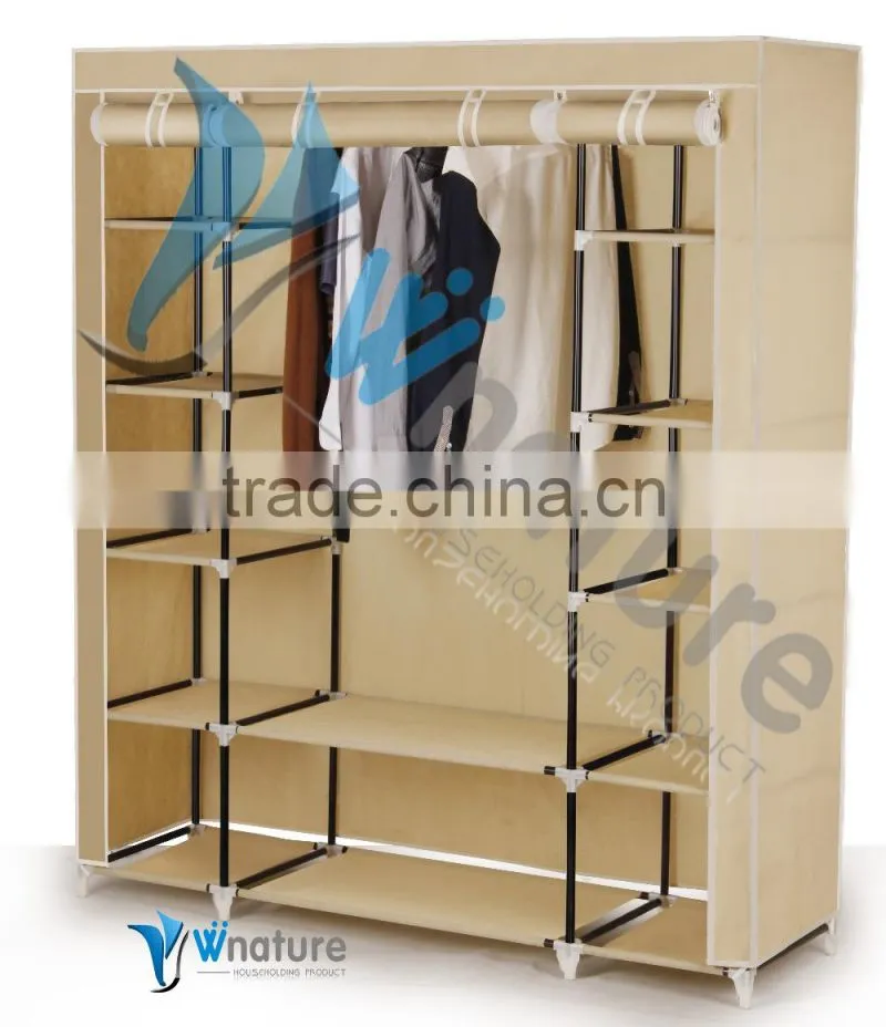 folding fabric Wardrobe, portable wardrobe for bedroom,canvan wardrobe