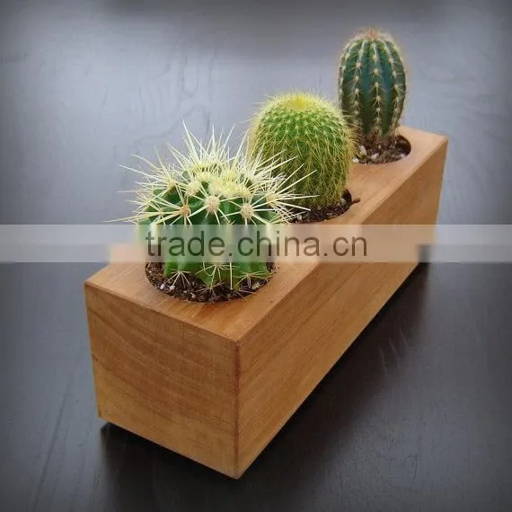 Little wooden plant Wooden Flower Holder Stand Pot