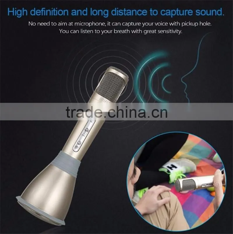 High quality mini portable wireless bluetooth microphone karaoke microphone K068 KTV Portable Karaoke Mini Microphone