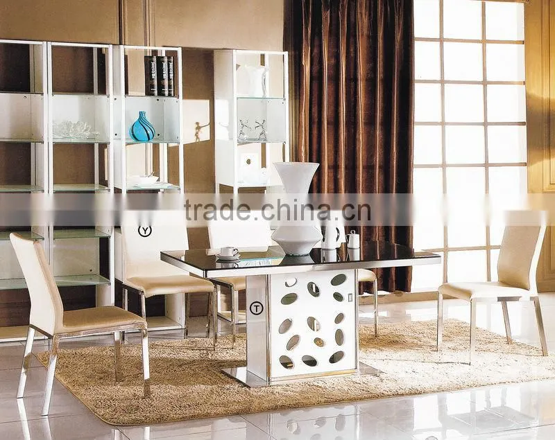 LH-232T Glass top dining table