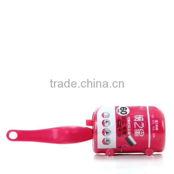 Wooden handle Lint Remover Roller with 60sheets Roll