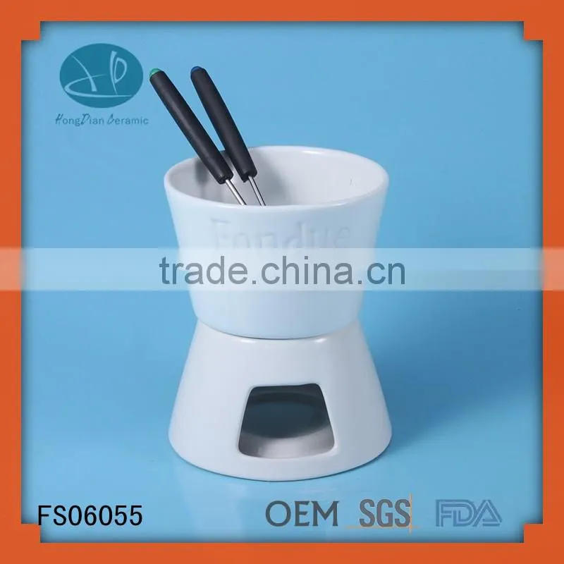 Factory direct sale porcelain fondue sets wholesale