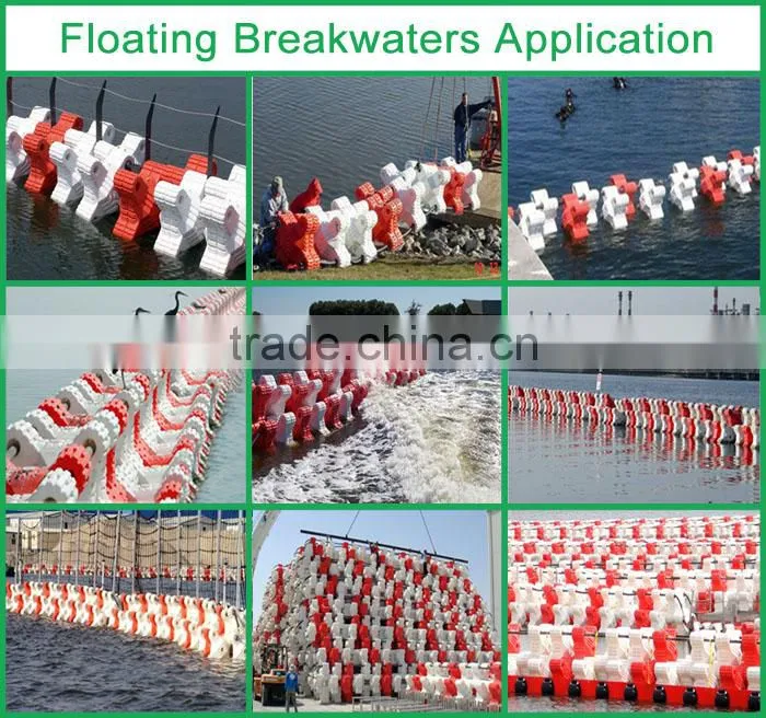 Plastic breakwaters floats china factory