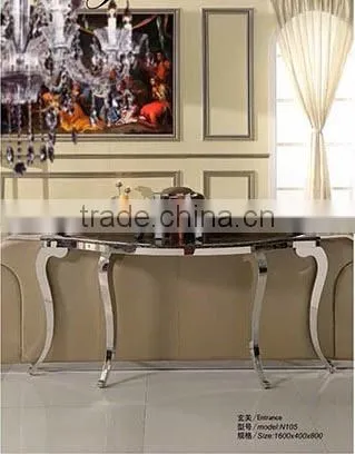Hot selling modern dining room set luxury dining table/Leather dining table and chair