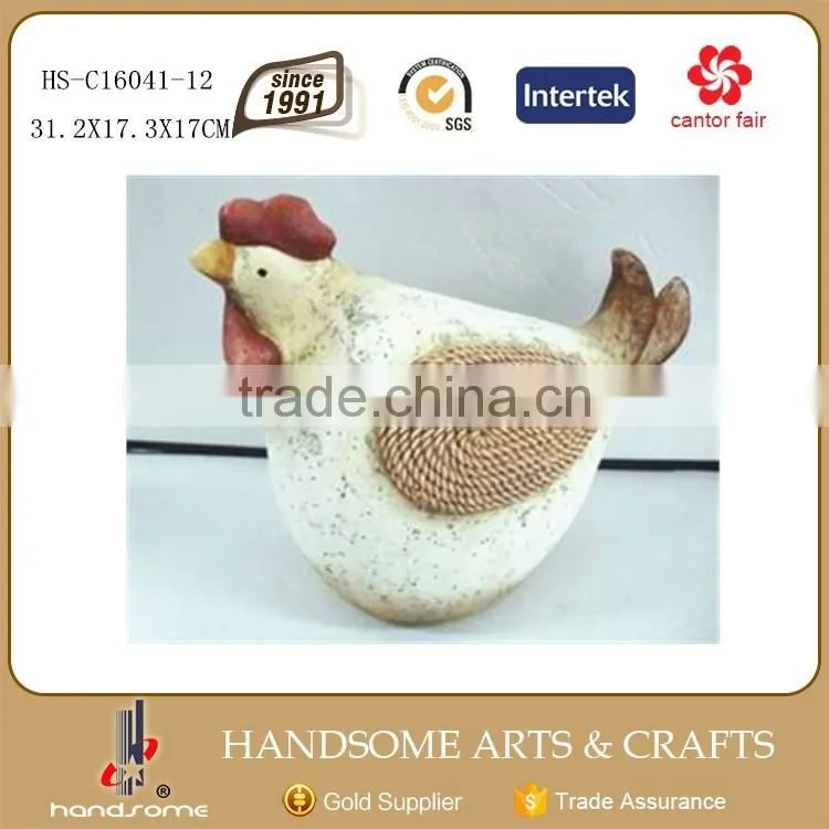 14 Inch Antique Home and Garden Decorative Rooster Figurine