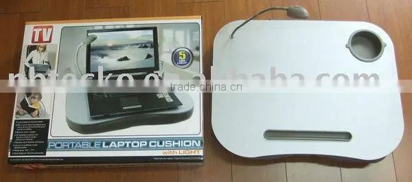 Laptop desk with light