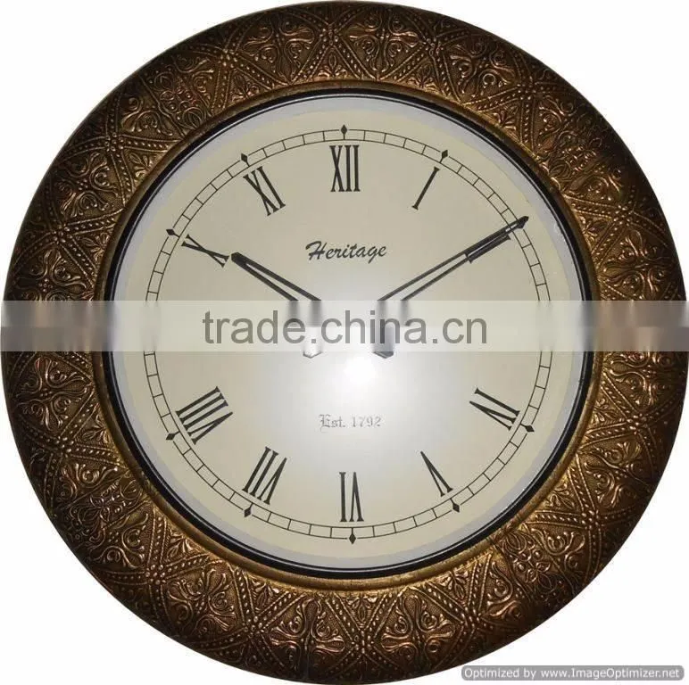metal home decor clock