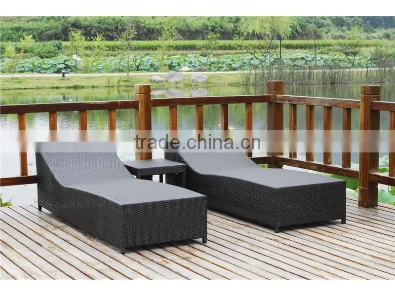 Hot sale outdoor Rattan lounge bed