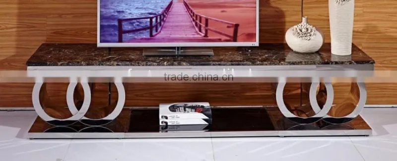 A8081 high gloss marble dining table with 8 seater