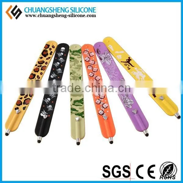 Mobile screen touch Silicone pen bracelet for phone or pad