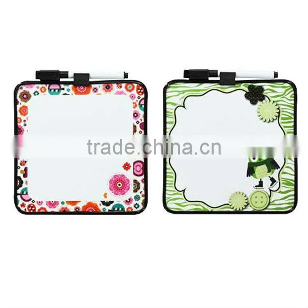 2013 hot selling cheap square mini white board for kids
