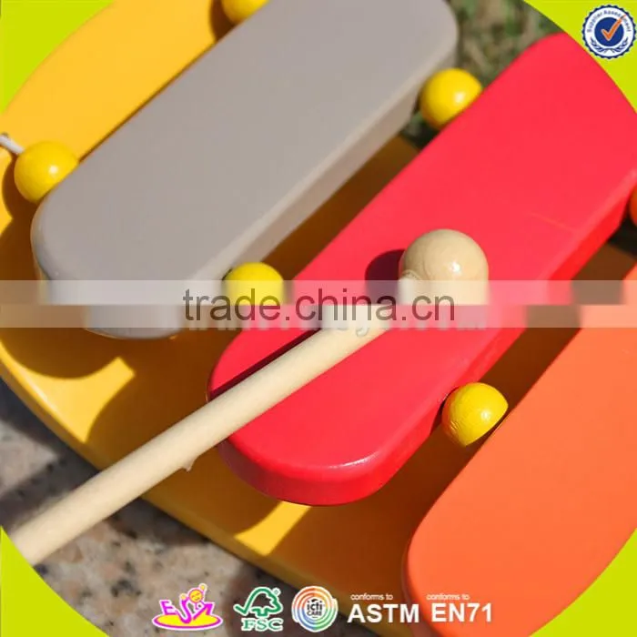 wholesale delicate color wooden xylophone toy most popular wooden xylophone toy for kids W07C022
